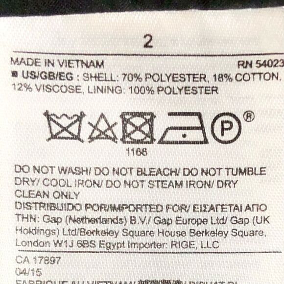 Banana Republic Salt Mini Skirt in Black/White Tweed Women’s 2 - Picture 7 of 7